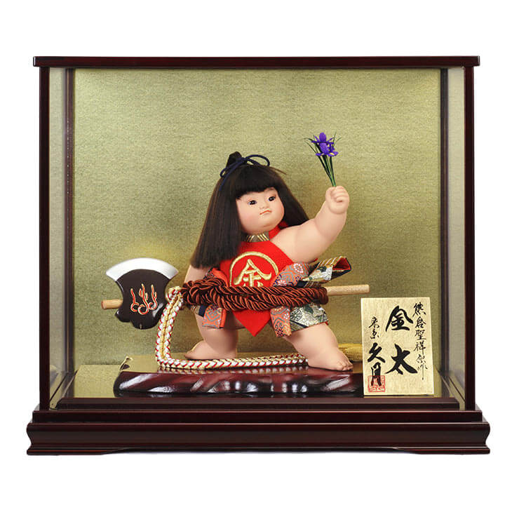 Hadaka Kinta – masakari (fixed) (naked Kintaro with an axe) in a display case　71GC-39_1