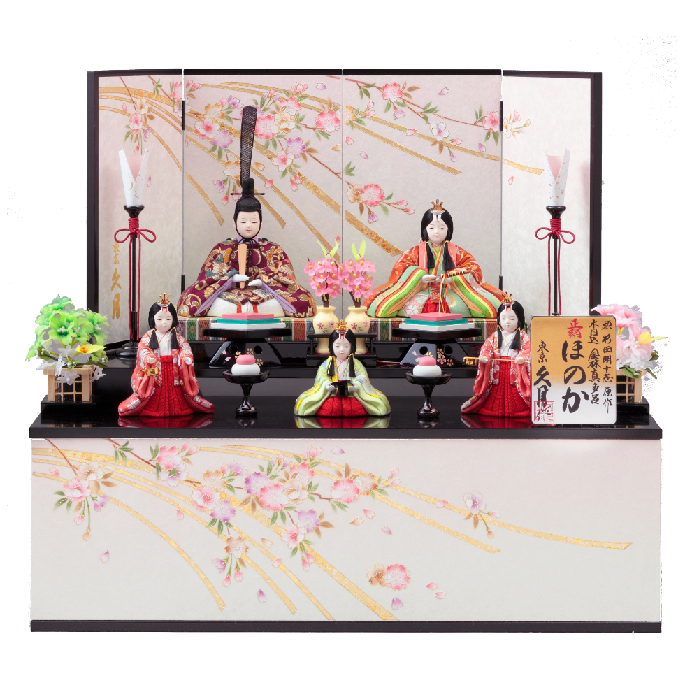 Kimekomi Honoka, a set of five dolls on a stand with a storage drawer　71HC-48_1