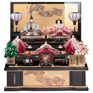 衣裳着木製三段飾り 73HC-29