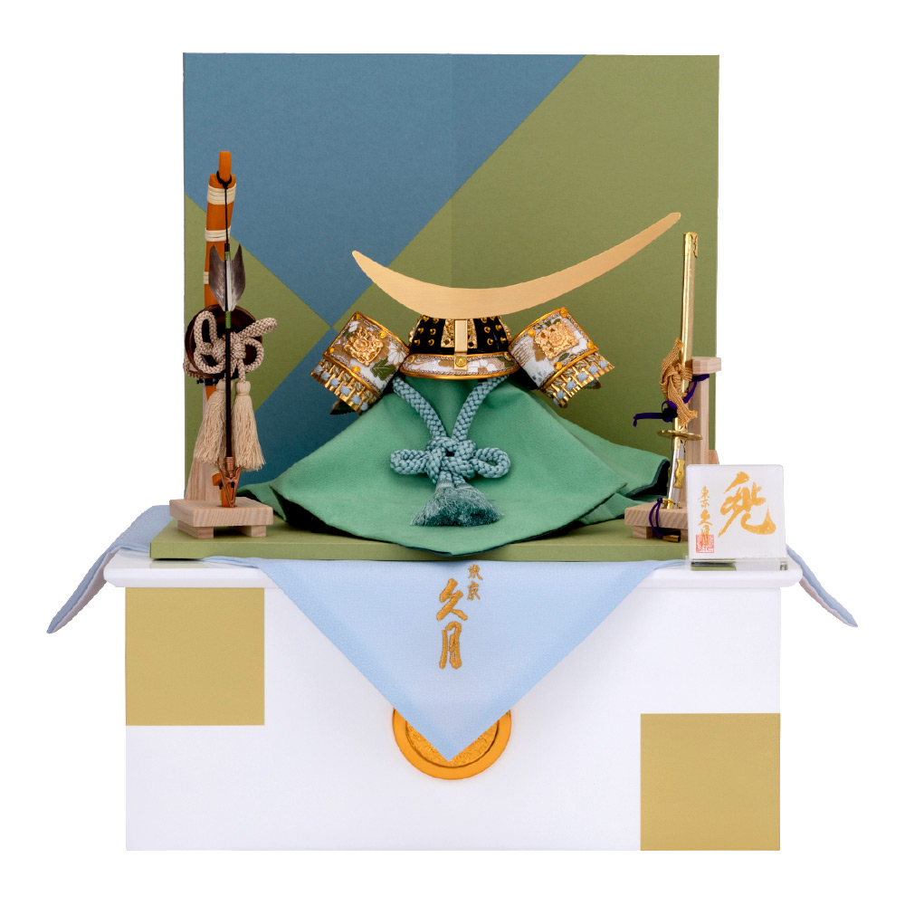 彩皇シリーズ　兜収納飾り　D-37