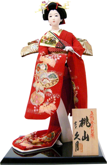 Japanese Doll, Glass Case