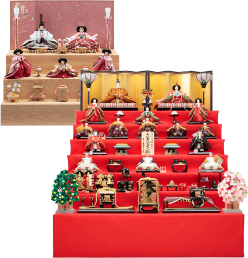 Tiered Hina Dolls